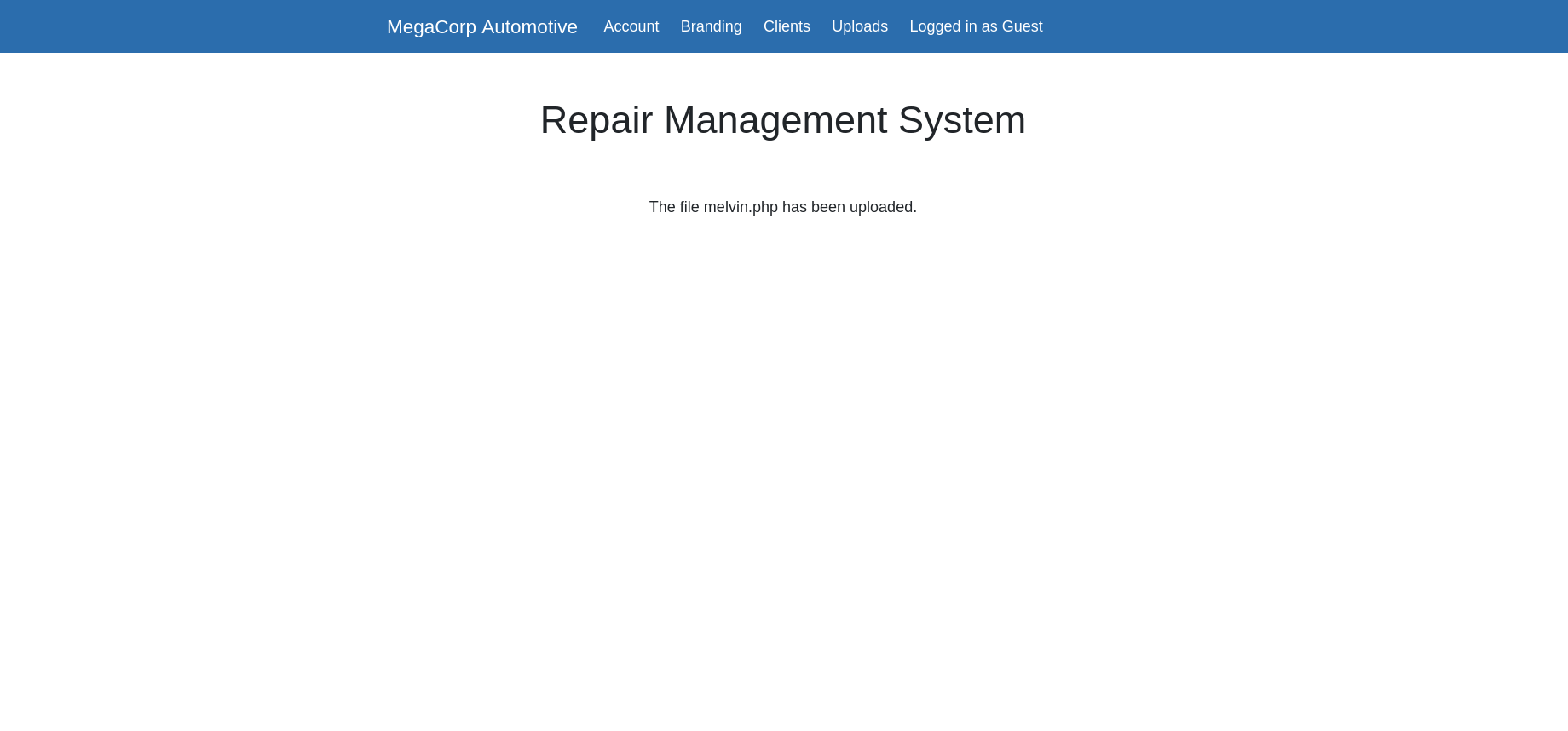 Oopsie Webservice File Upload