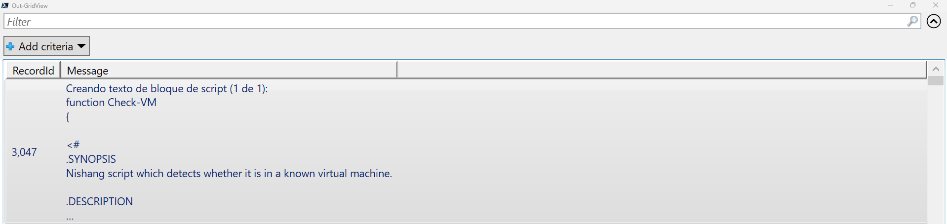 Function name